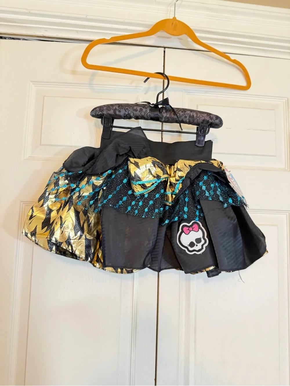 NWT 2011 Monster High Skirt Girls OSFA Sequin Bling Halloween Costume Dress Up